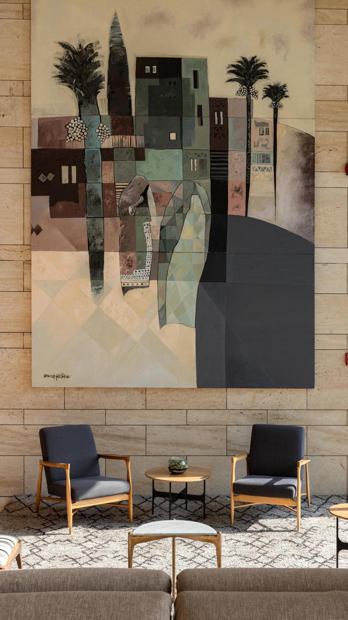 Shirvan Hotel City Yard Jidda Exteriör bild The painting "The City" by Jean-Pierre Raynal